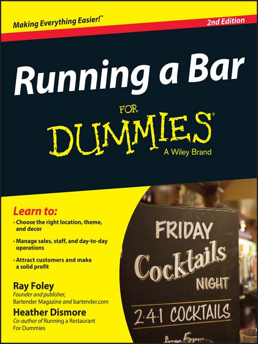Title details for Running a Bar For Dummies by Ray Foley - Available
